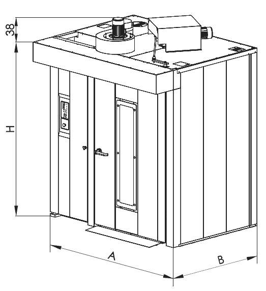 Печь  ротационная газовая Makiz 80*100