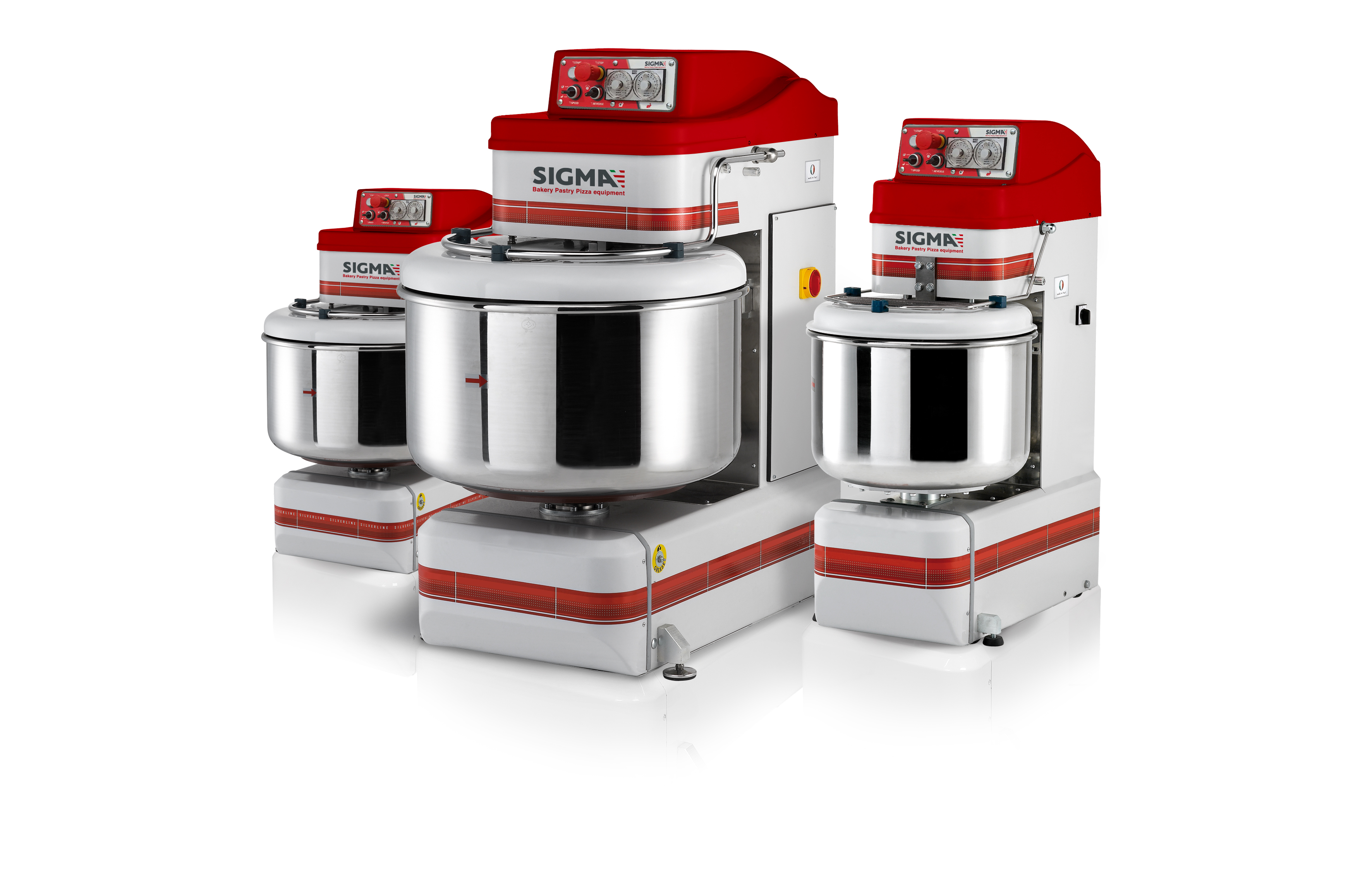 Спиральные тестомесы с фиксированной дежой SIGMA серии Red Line (Италия)
