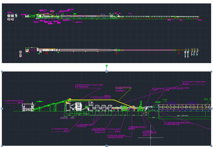 Линия для производства затяжного печенья